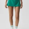 Alo Softsculpt Amp It up tenniskjol – Emerald Isle
