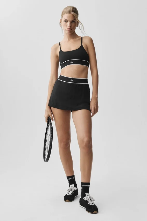 Alo Softsculpt Amp It up tenniskjol – svart