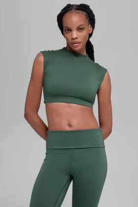 Alo Softsculpt Capped out kortärmad tröja – Clover Green