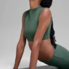 Alo Softsculpt Capped out kortärmad tröja – Clover Green
