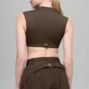 Alo Softsculpt Capped out kortärmat tröja – Espresso