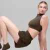 Alo Softsculpt Capped out kortärmat tröja – Espresso
