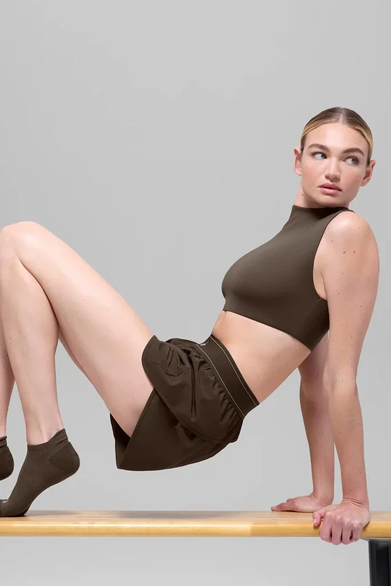 Alo Softsculpt Capped out kortärmat tröja – Espresso