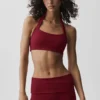 Alo Softsculpt Feel the Heat halterneck-bh – Summer Romance Red