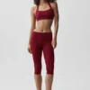 Alo Softsculpt Feel the Heat halterneck-bh – Summer Romance Red