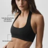 Alo Softsculpt Feel the Heat halterneck-bh – svart