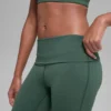 Alo Softsculpt Foldover Flare Legging – Clover Green