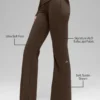 Alo Softsculpt Foldover Flare Legging – Espresso