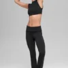 Alo Softsculpt Foldover Flare Legging – svart
