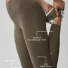 Alo Softsculpt High-Waist 7/8 Leggings – Olive Tree