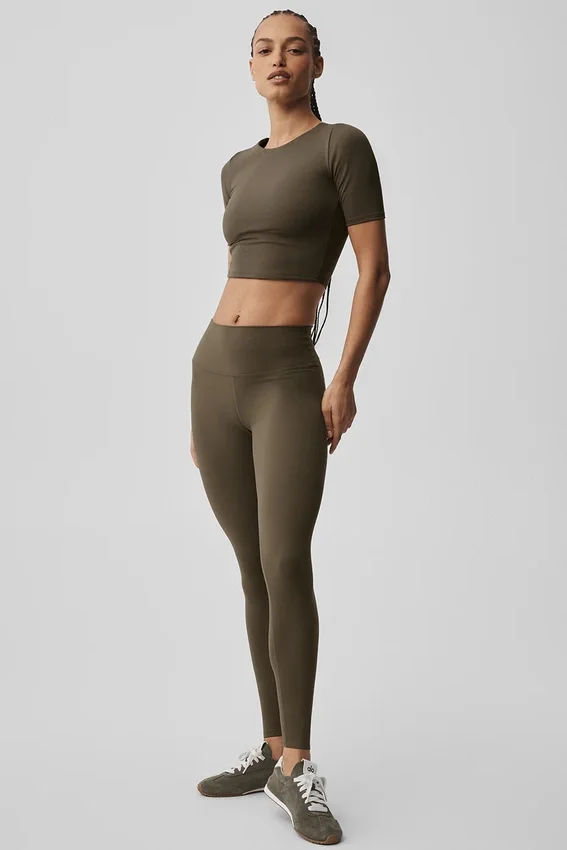 Alo Softsculpt High-Waist 7/8 Leggings – Olive Tree