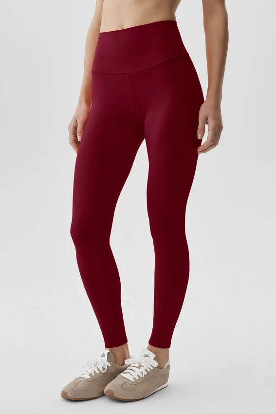 Alo Softsculpt High-Waist 7/8 Leggings – Summer Romance Red