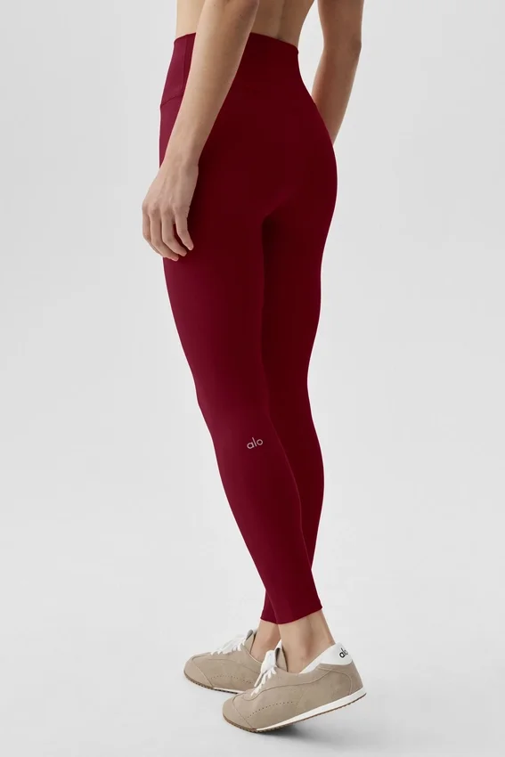 Alo Softsculpt High-Waist 7/8 Leggings – Summer Romance Red
