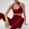 Alo Softsculpt High-Waist 7/8 Leggings – Summer Romance Red