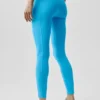 Alo Softsculpt High-Waist 7/8 Superset-Leggings – azurblå