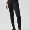 Alo Softsculpt High-Waist 7/8 Superset-Leggings – svarta