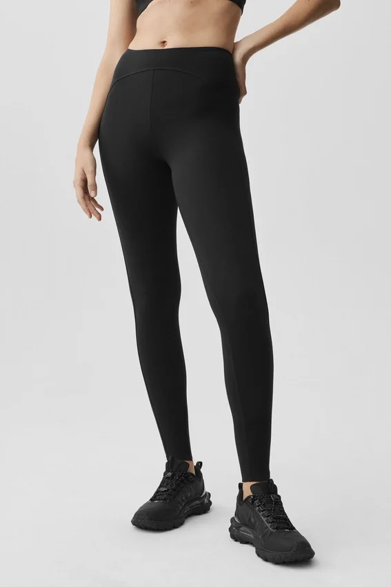 Alo Softsculpt High-Waist 7/8 Superset-Leggings – svarta