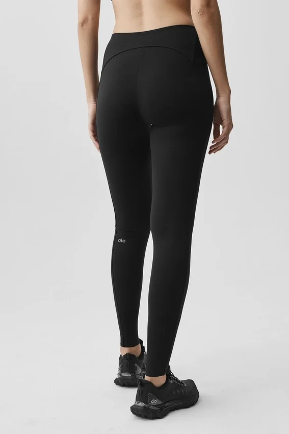 Alo Softsculpt High-Waist 7/8 Superset-Leggings – svarta