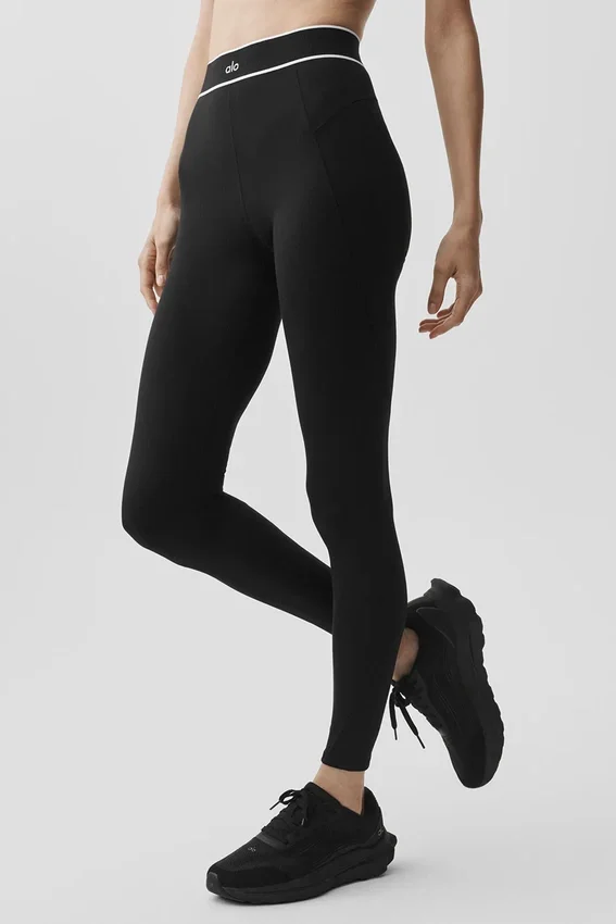 Alo Softsculpt High-Waist Amp It up-leggings – svart
