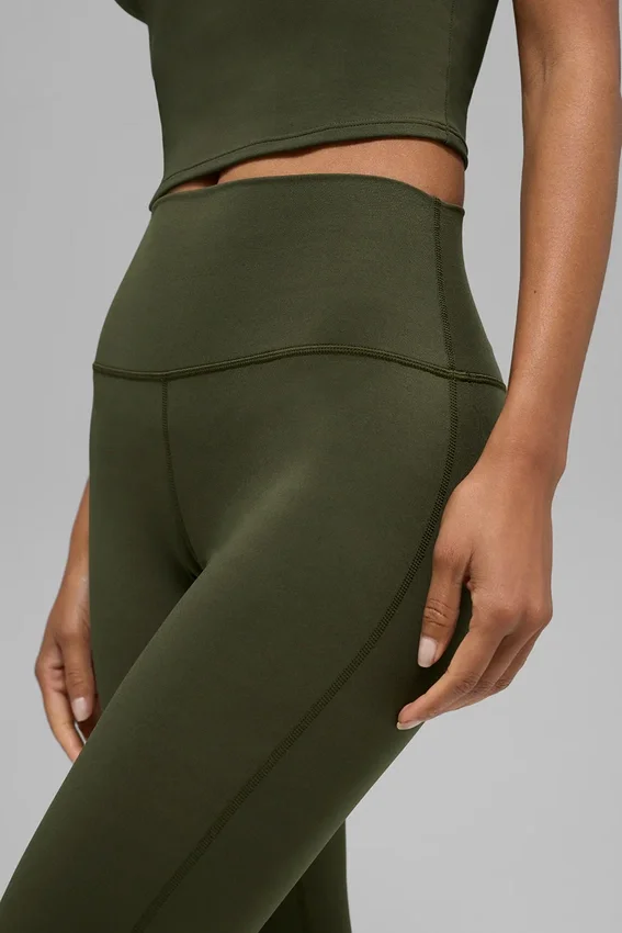 Alo Softsculpt High-Waist Bootcut Leggings – olivgrön
