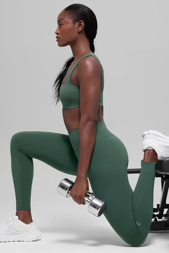 Alo Softsculpt High-Waist Leggings – Clover Green