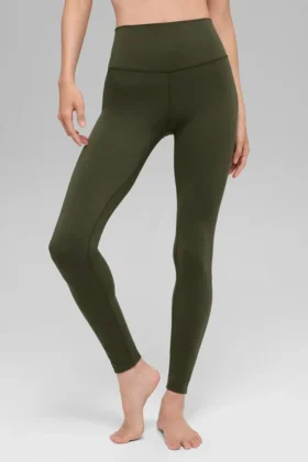 Alo Softsculpt High-Waist Leggings – Green Olive