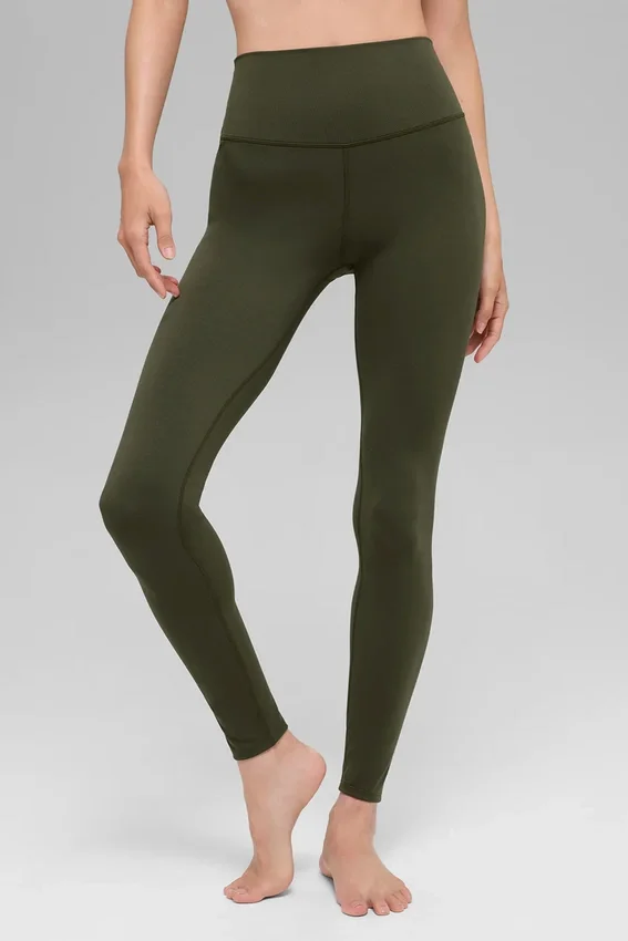 Alo Softsculpt High-Waist Leggings – Green Olive