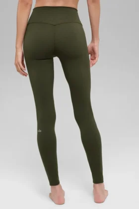 Alo Softsculpt High-Waist Leggings – Green Olive