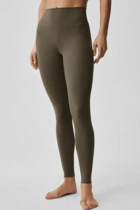 Alo Softsculpt High-Waist Leggings – Olive Tree