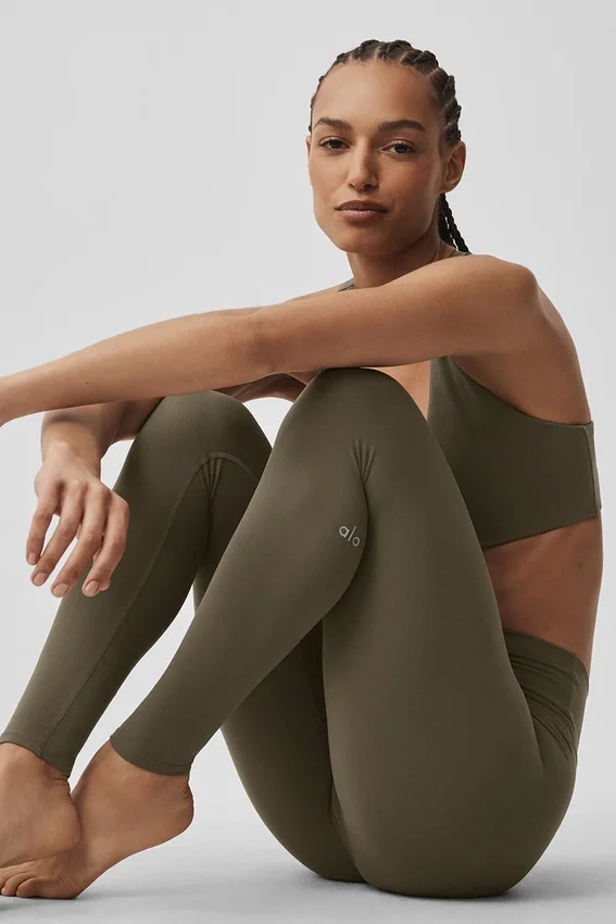 Alo Softsculpt High-Waist Leggings – Olive Tree