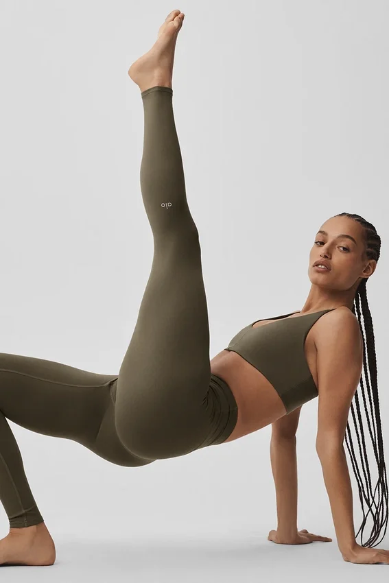 Alo Softsculpt High-Waist Leggings – Olive Tree