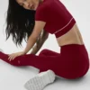 Alo Softsculpt High-Waist Leggings – Summer Romance Red