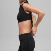 Alo Softsculpt kortärmad tröja med rund hals – svart