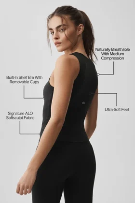 Alo Softsculpt No Nonsense-bh-linne – svart