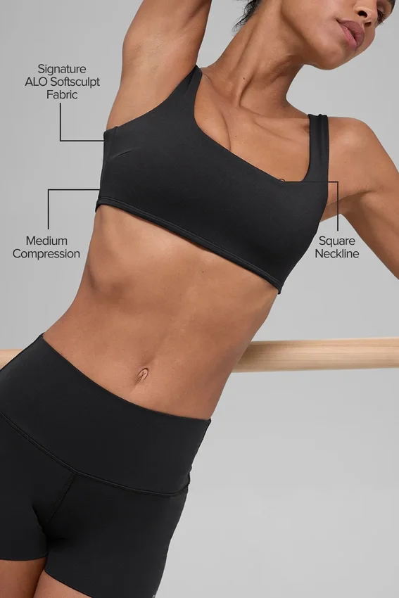 Alo Softsculpt Precision-bh – svart