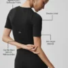 Alo Softsculpt Precision Half Sleeve Tee – Black