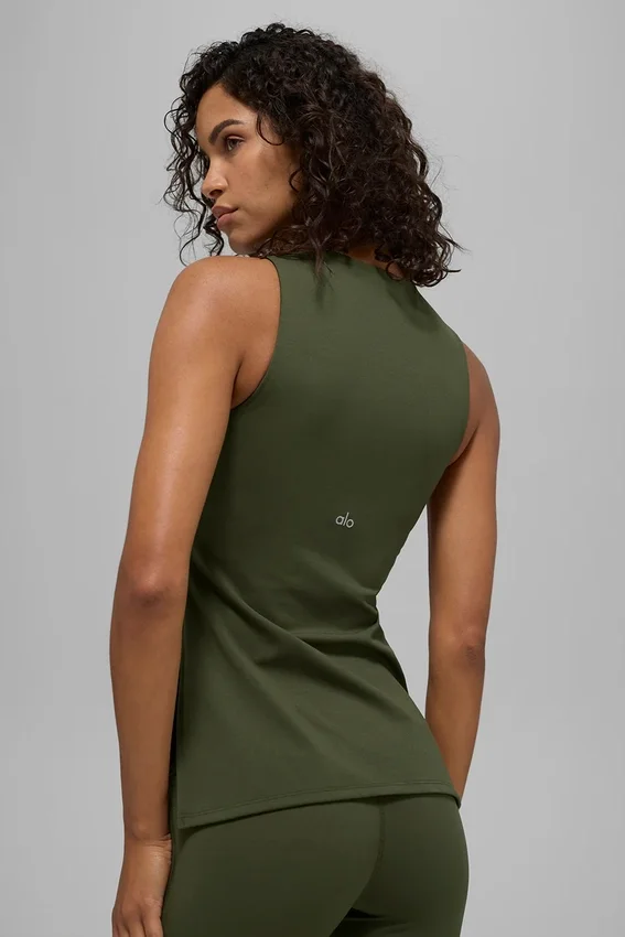 Alo Softsculpt Precision helång BH-lin – Green Olive