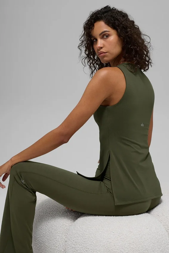Alo Softsculpt Precision helång BH-lin – Green Olive