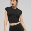 Alo Softsculpt Precision kortärmad topp – svart