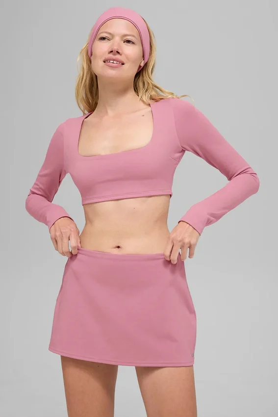 Alo Softsculpt Precision långärmad BH – Pink Wild Rose