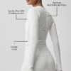 Alo Softsculpt Precision långärmat – Vit