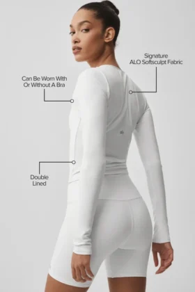 Alo Softsculpt Precision långärmat – Vit