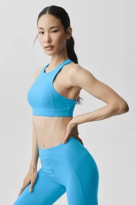 Alo Softsculpt Superset-bh – azurblå