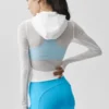 Alo Softsculpt Superset-jacka med hel dragkedja – Vit