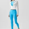 Alo Softsculpt Superset-jacka med hel dragkedja – Vit