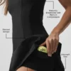 Alo Softsculpt Topspin tennisklänning – svart