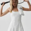 Alo Softsculpt Topspin tennisklänning – vit