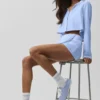 Alo Sunset Sneakers – Ljus Provence-blå