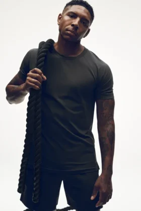 Alo Vapor Crewneck Short Sleeve – Anthracite