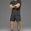 Alo Vapor Crewneck Short Sleeve – Anthracite